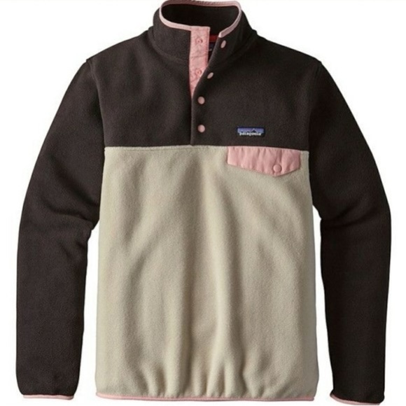Patagonia Sweaters - PATAGONIA SYNCHILLA SNAP BUTTON PELICAN WITH INK SIZE SMALL